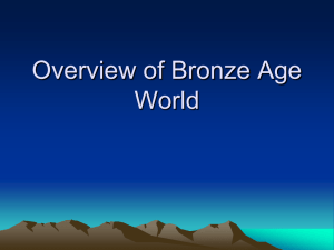 Overview of the Bronze Age World