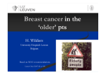 Breast cancer in the older patients presentation based on SIOG