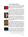 Solar System Basics 1 - Usk Astronomical Society