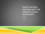 What natural factors limit the growth of an ecosystem?