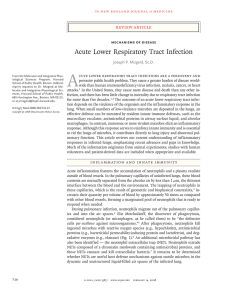 Acute Lower Respiratory Tract Infection