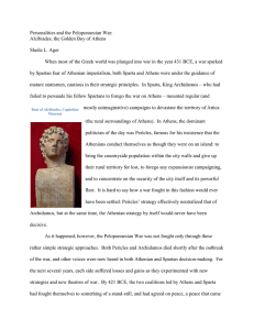 Personalities and the Peloponnesian War: Alcibiades