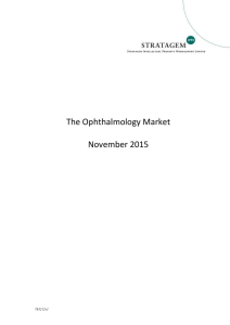 The Ophthalmology Market