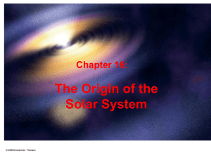 The Origin of the Solar System