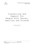 Counselling and Support for People with Cancer, Families and Friends