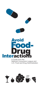 Avoid Food and Drug Interactions