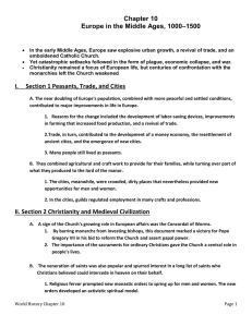 IV. Section 4 The Late Middle Ages