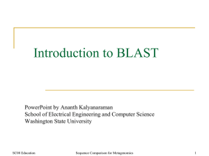 Introduction to BLAST ppt
