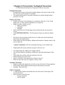 Changes in Ecosystems