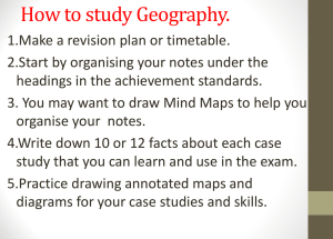 Level 1 Geography Revision
