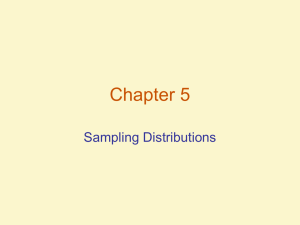 Sampling Distributions