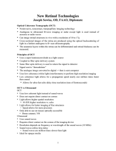 Optical Coherence Tomography (OCT)