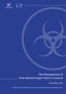The Management of Viral Haemorrhagic Fevers in Ireland