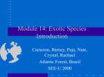Exotic Species Introduction