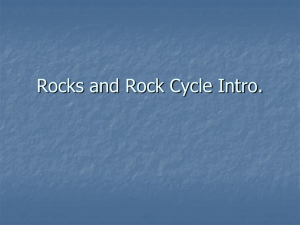 Rocks and Rock Cycle Intro.