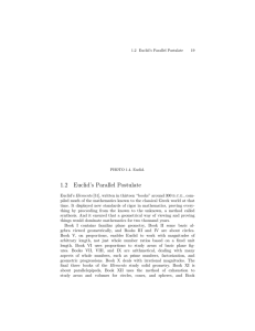 1.2 Euclid`s Parallel Postulate - Department of Mathematical Sciences