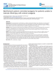 Remifentanil patient controlled analgesia for patients unable to