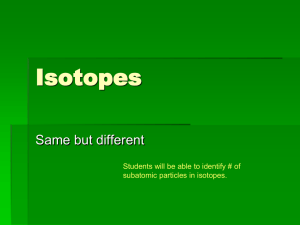 Isotopes - Katella HS