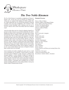 The Two Noble Kinsmen - Shakespeare Resource Center