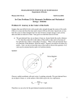 In-Class Problems 23-24: Harmonic Oscillation and Mechanical