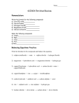 Balancing Equations Practice