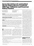 Serum Uric Acid Levels and Incident Chronic