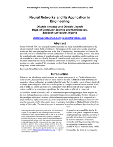 Neural Networks and Its Application in Engineering