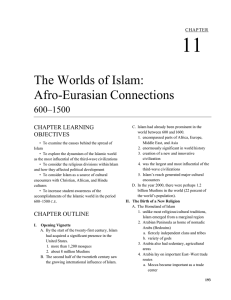 chapter 9 • the worlds of islam: afro