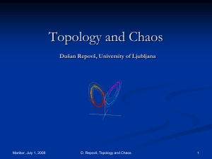Repovš D.: Topology and Chaos