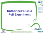 Rutherford`s gold-foil experiment