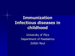 Immunization infectious deseases in childhood