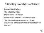 Estimating probability of failure