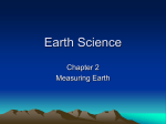 Chapter 2: Measuring Earth - Westmoreland Central School