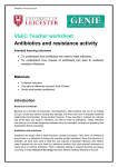 Antibiotics and resistance activity