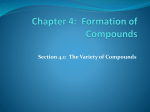 Chapter 4: Formation of Compounds