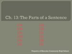 Sentence Structure - Minooka Community High School