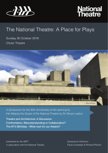 The National Theatre: A Place for Plays