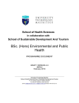 BSc. (Hons) Environmental and Public Health