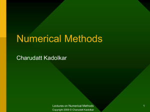 Solutions to Nonlinear Equations