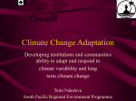 Climate Change and Adaptation