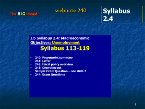 Web note 211: Philips Curve