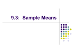 9.3: Sample Means