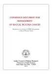 consensus document for management of buccal mucosa cancer