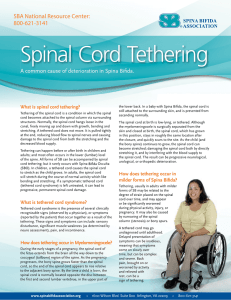 Spinal Cord Tethering - Spina Bifida Association