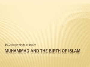 Muhammad and the Birth of Islam