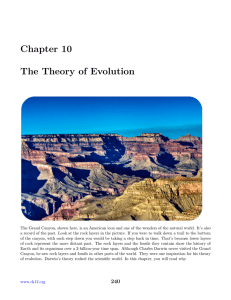 Chapter 10 The Theory of Evolution
