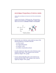 Acid-Base Properties of Amino Acids