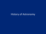 History of Astronomy pt.2 - Jessamine County Schools