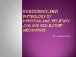 hypothalamo-Pituitary axis and regulatory mechanisms