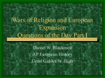 03 Wars of Religion Part I ppt